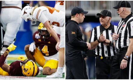 Social Media Erupts After Refs Bail Out Texas In Peach Bowl Against Arizona St.