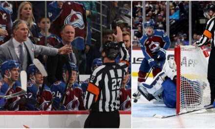 Avs Coach Lays Into Refs For Not Stopping Play When His Goalie Was Injured