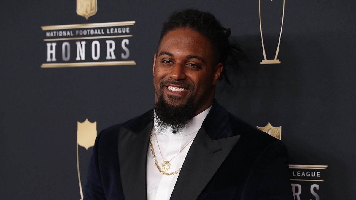 Cam Jordan smiles