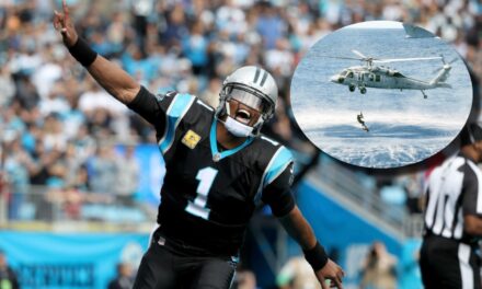 Nobody Should Be Surprised By Video Of Cam Newton Doing A Pull Up On A Moving Helicopter