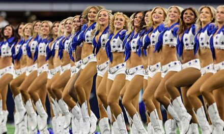 Cowboys cheerleader drilled in head by kickoff mishap in final game of season