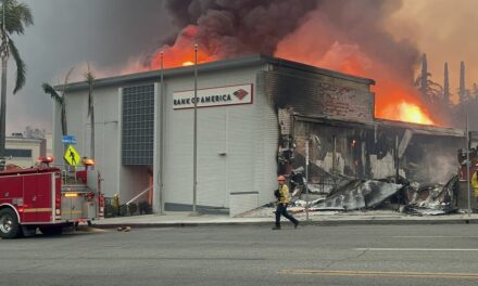 Exclusive: Eaton fire ravages small town north of Pasadena as firefighters save what they can