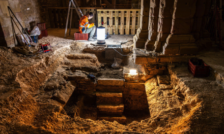 Hidden staircase in church leads archaeologists to unearth 400-year-old burial vault