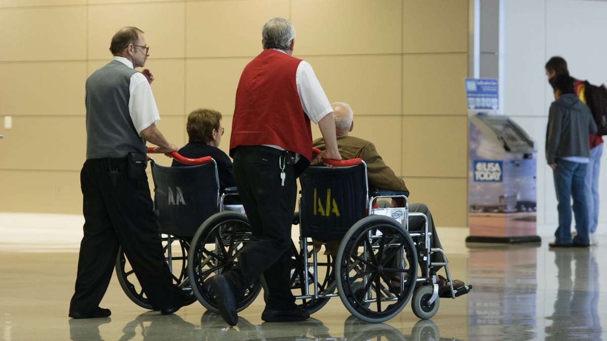 wheelchairs at the airport