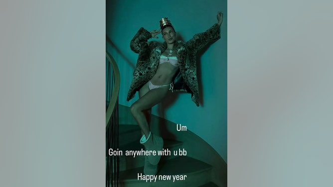 hailey bieber bikini new year's justin bieber divorce rumors