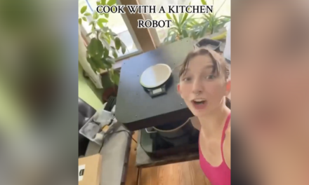 Watch: Septum-ringed lady goes viral bragging about cooking with her terrifying “kitchen robot”