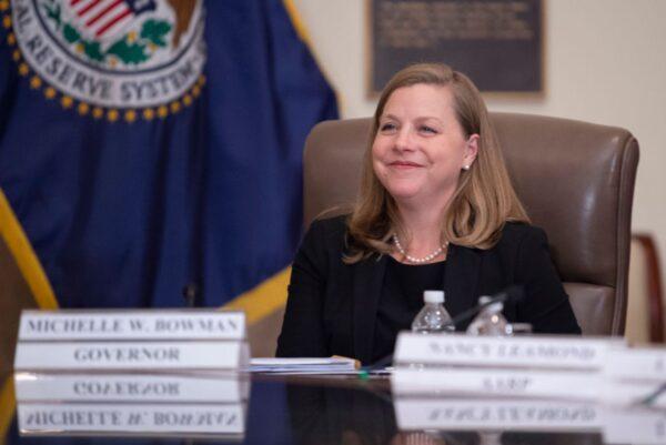 Federal Reserve Governor Michelle Bowman attends an event in Washington, on Oct. 4, 2019. (Eric Baradat/AFP/Getty Images)