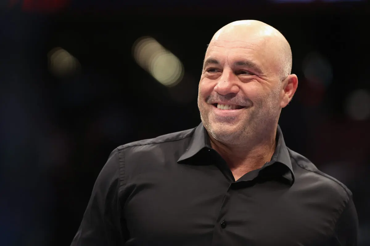 Joe Rogan during UFC 274 at Footprint Center in Phoenix on May 7, 2022. (Christian Petersen/Getty Images)