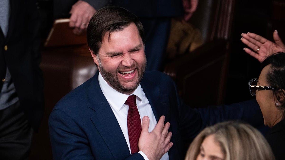 JD Vance smiles