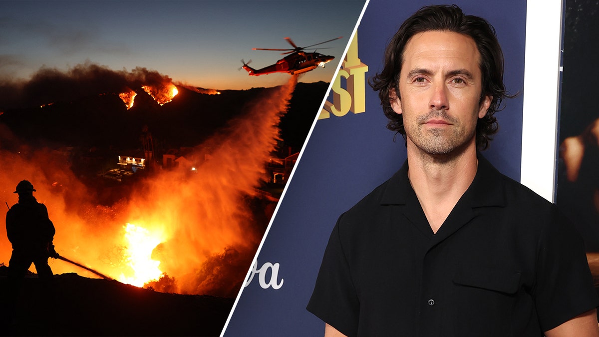 Milo Ventimiglia evacuated his Malibu home on Tuesday.