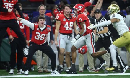 Inactive Georgia player draws penalty for bizarre move in Sugar Bowl vs. Notre Dame