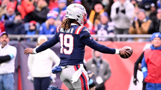 The New England Patriots beat the Buffalo Bills in Week 18, which moved the Tennessee Titans up to the #1 pick in the 2025 NFL Draft.