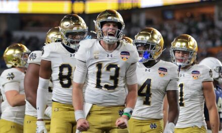 Riley Leonard returns from injury to lead Notre Dame to national championship game in CFP win vs Penn State