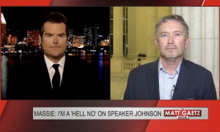 Rep. Thomas Massie Tells Matt Gaetz on OAN: “I’m a ‘Hell No’ on Speaker Johnson” (VIDEO)