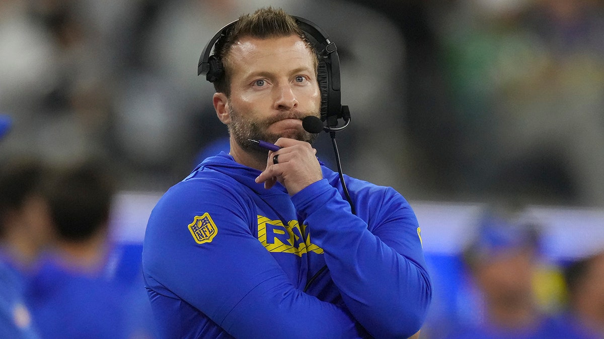 Sean McVay on the sideline