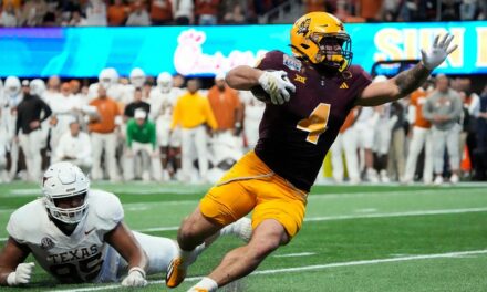 Cam Skattebo sounds off on fan accusing ASU star running back of late night out before Peach Bowl