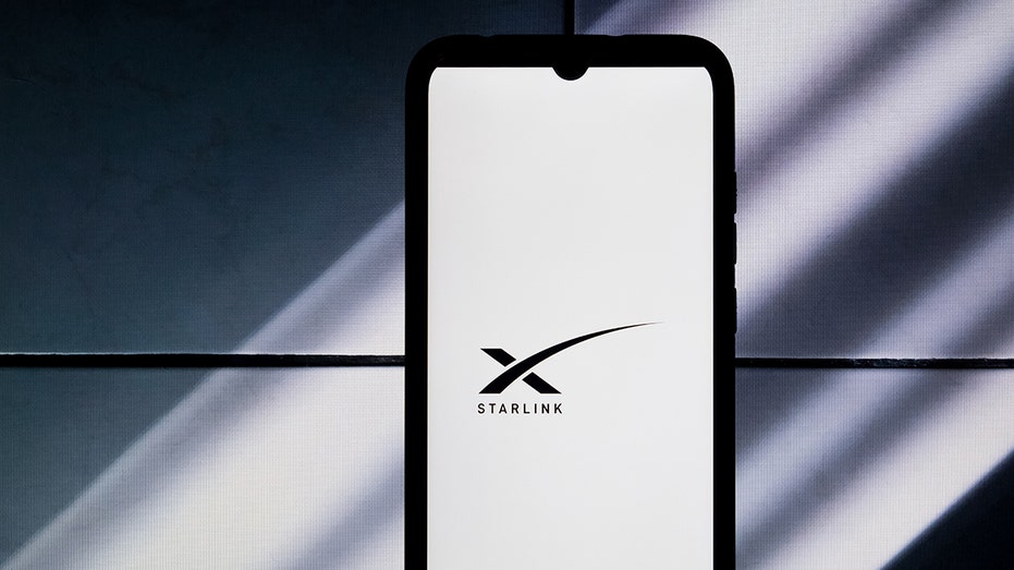 Starlink logo on phone