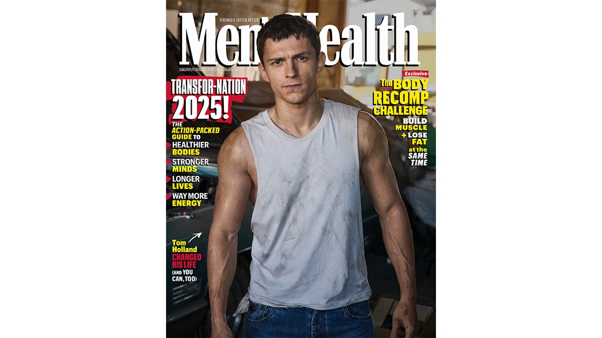 Tom Holland on the cover of Men's Health