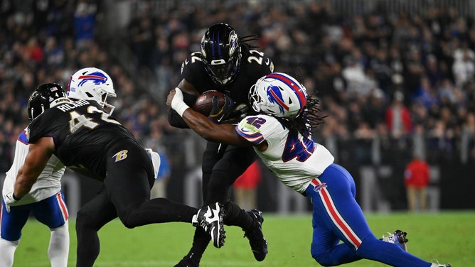 The Baltimore Ravens visit the Buffalo Bills Sunday in the 2025 AFC Divisional Round. (Photo credit: Tommy Gilligan-Imagn Images)