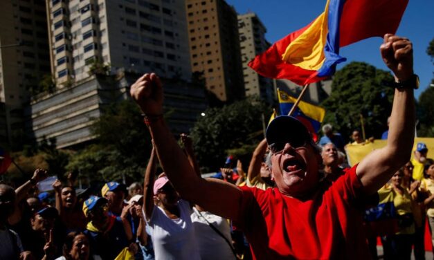 Thousands of Venezuelan opposition supporters take to the streets ahead of Maduro’s third inauguration